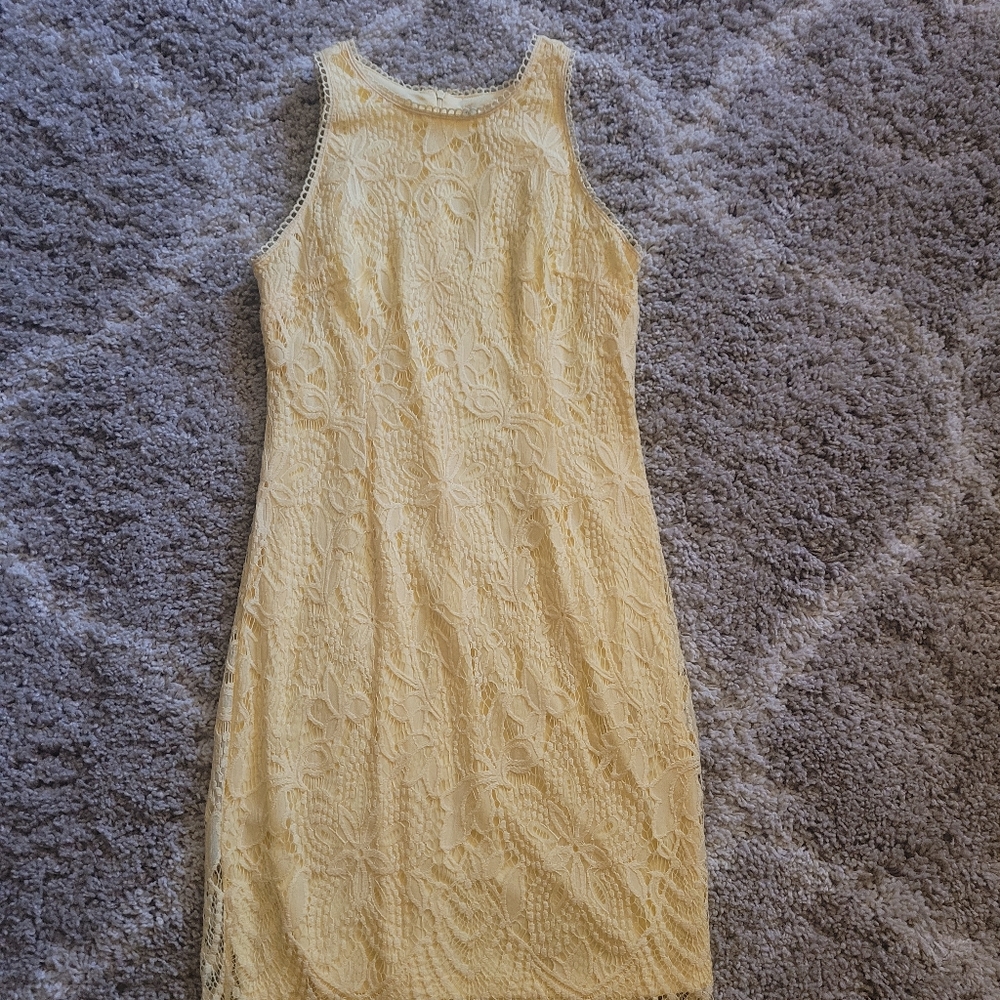 Yellow Lace Dress